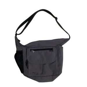 LL Bean durable nylon adjustable strap messenger bag